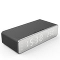 Carregador por indução com  Relógio Despertador, Termômetro Digital LED. - MegaOfertas